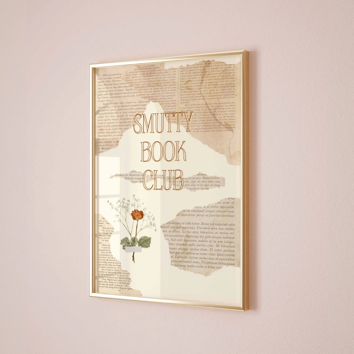 Smutty Book Club Wall Art – Vintage Page Poster