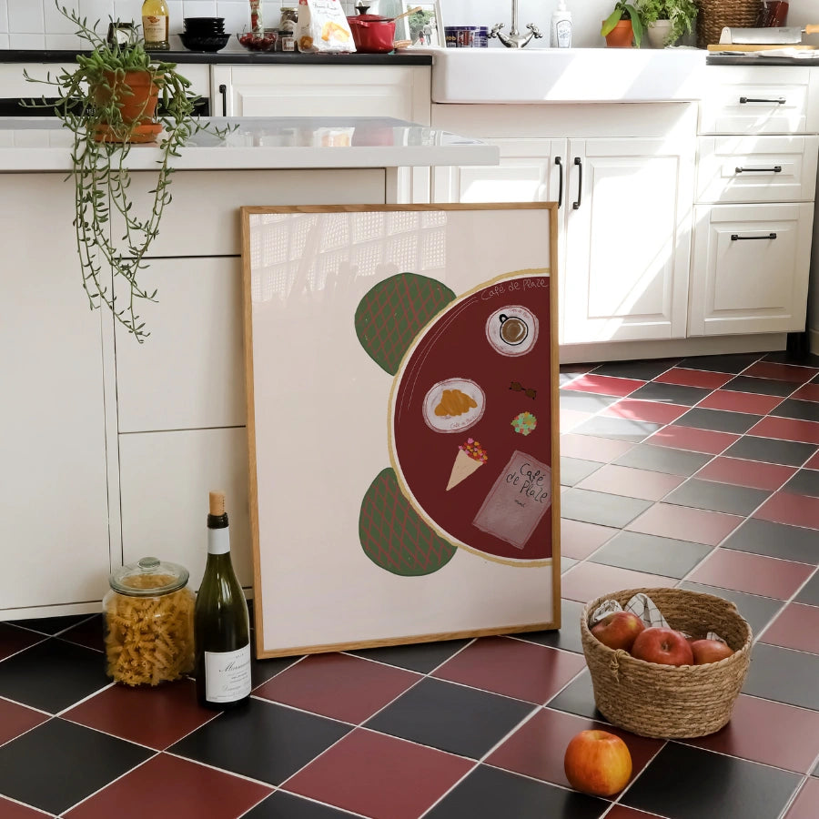 Café de Flore Paris Print – French Café Wall Art