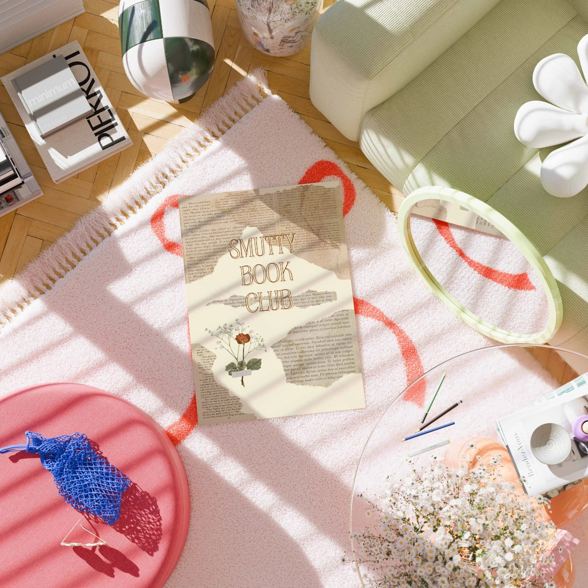 Smutty Book Club Wall Art – Vintage Page Poster