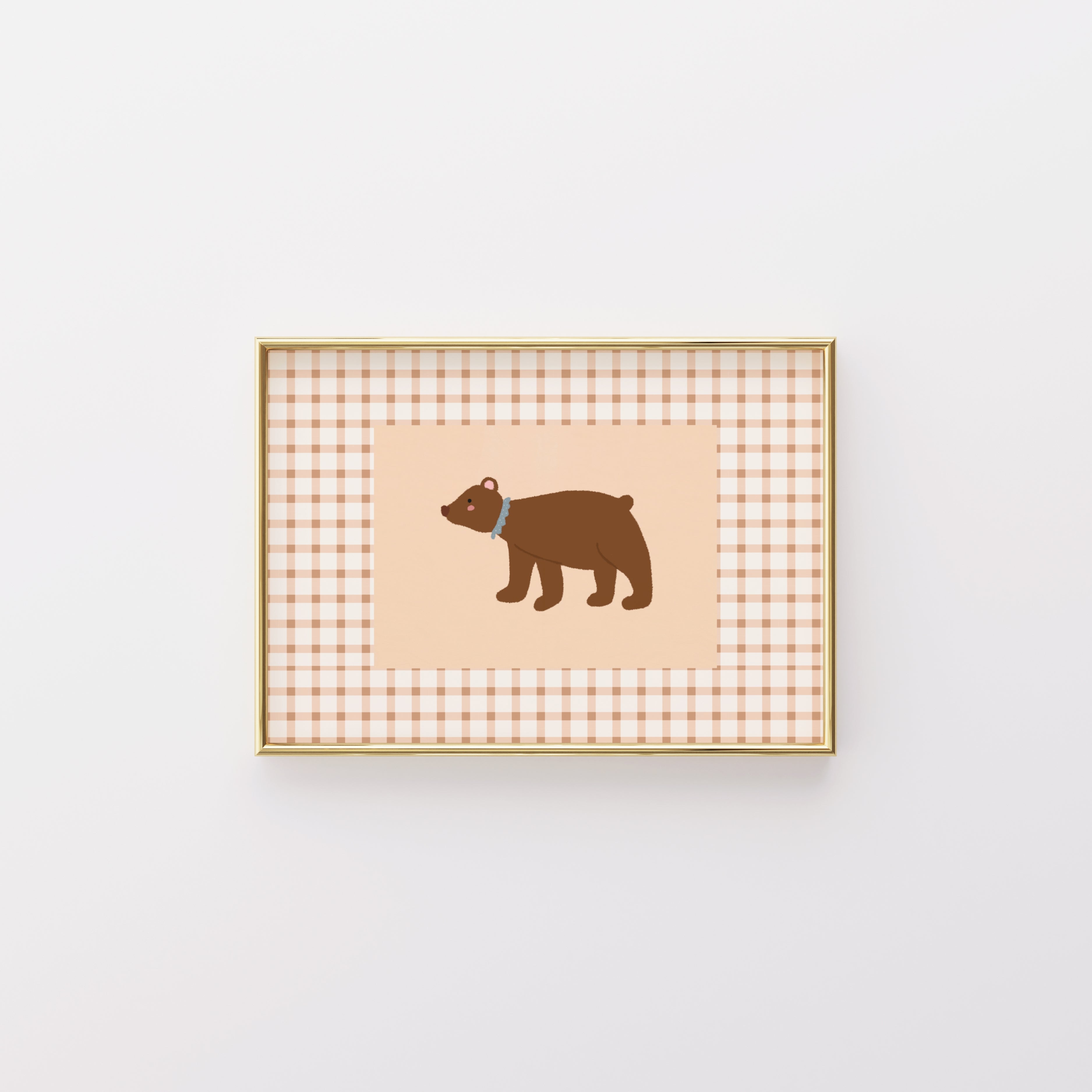 Brown Bear Nursery Print