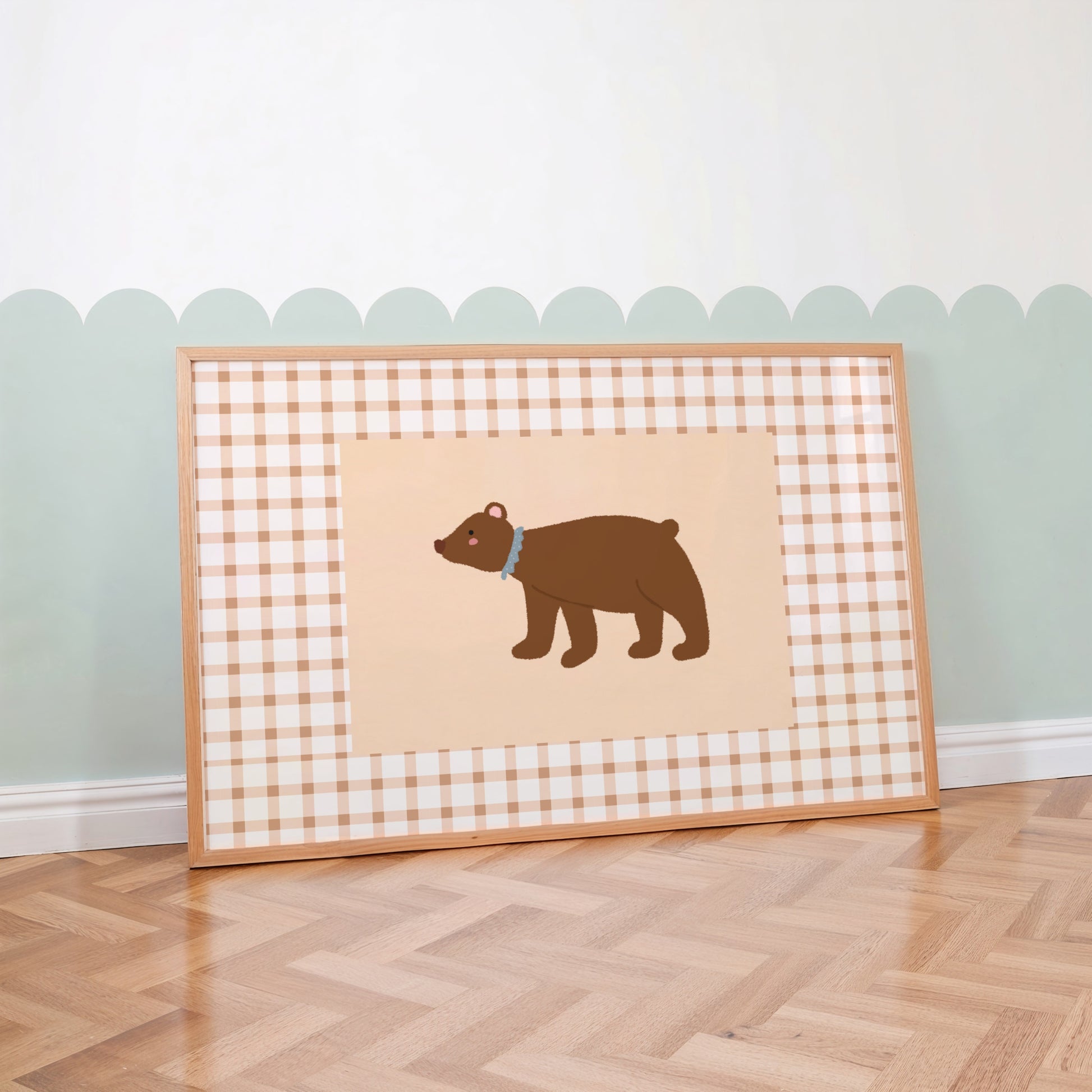Brown Bear Nursery Print