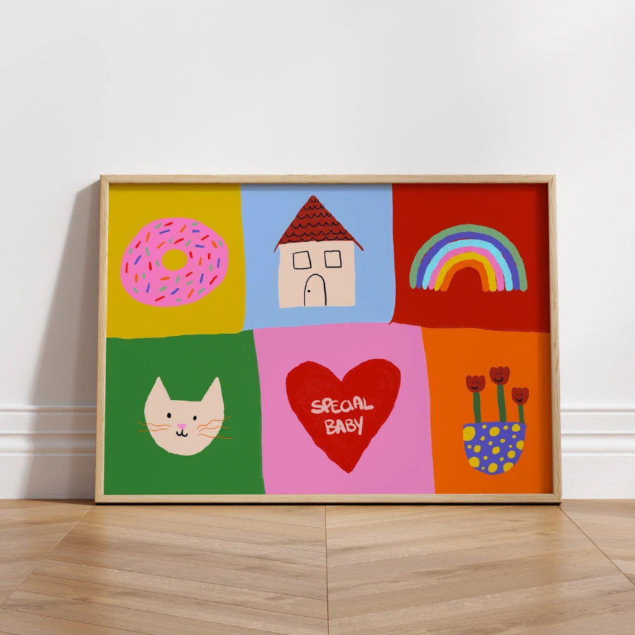 Special Baby Nursery Print – Cute Colorful Wall Art for Kids