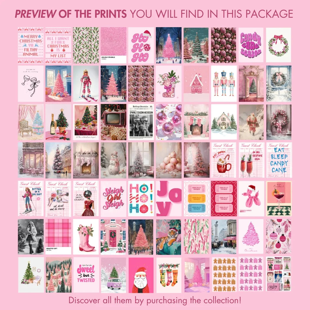 Pink Christmas, over 300 prints