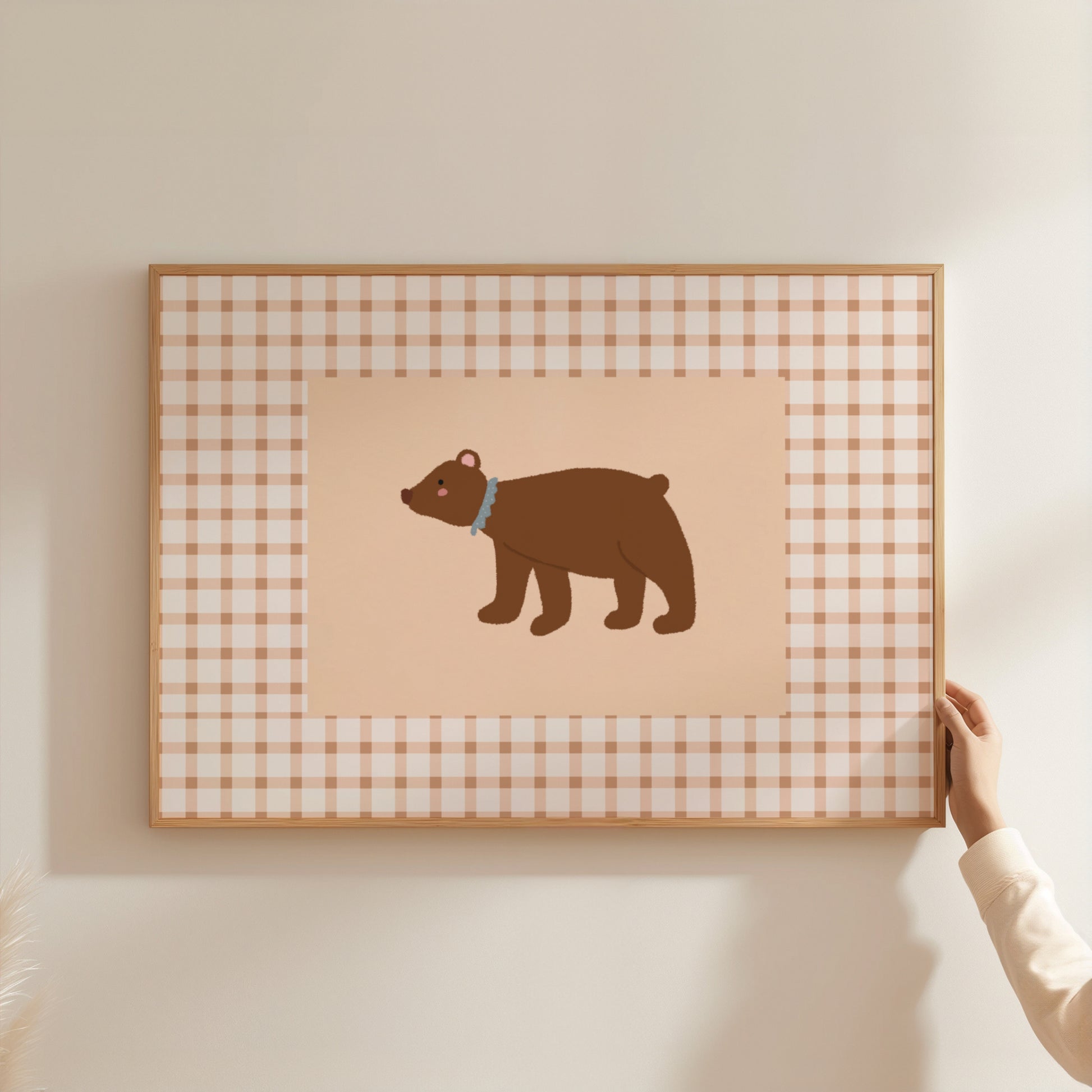Brown Bear Nursery Print