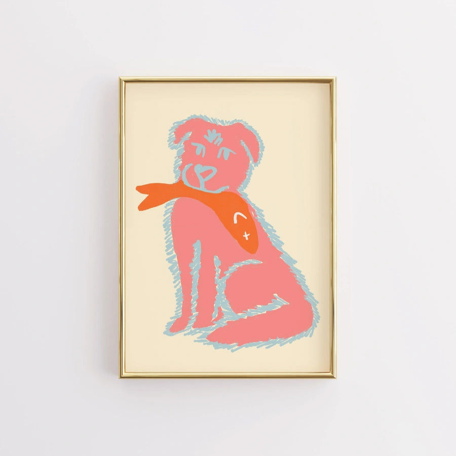 Divertente stampa pop di animali - Poster costiero audace