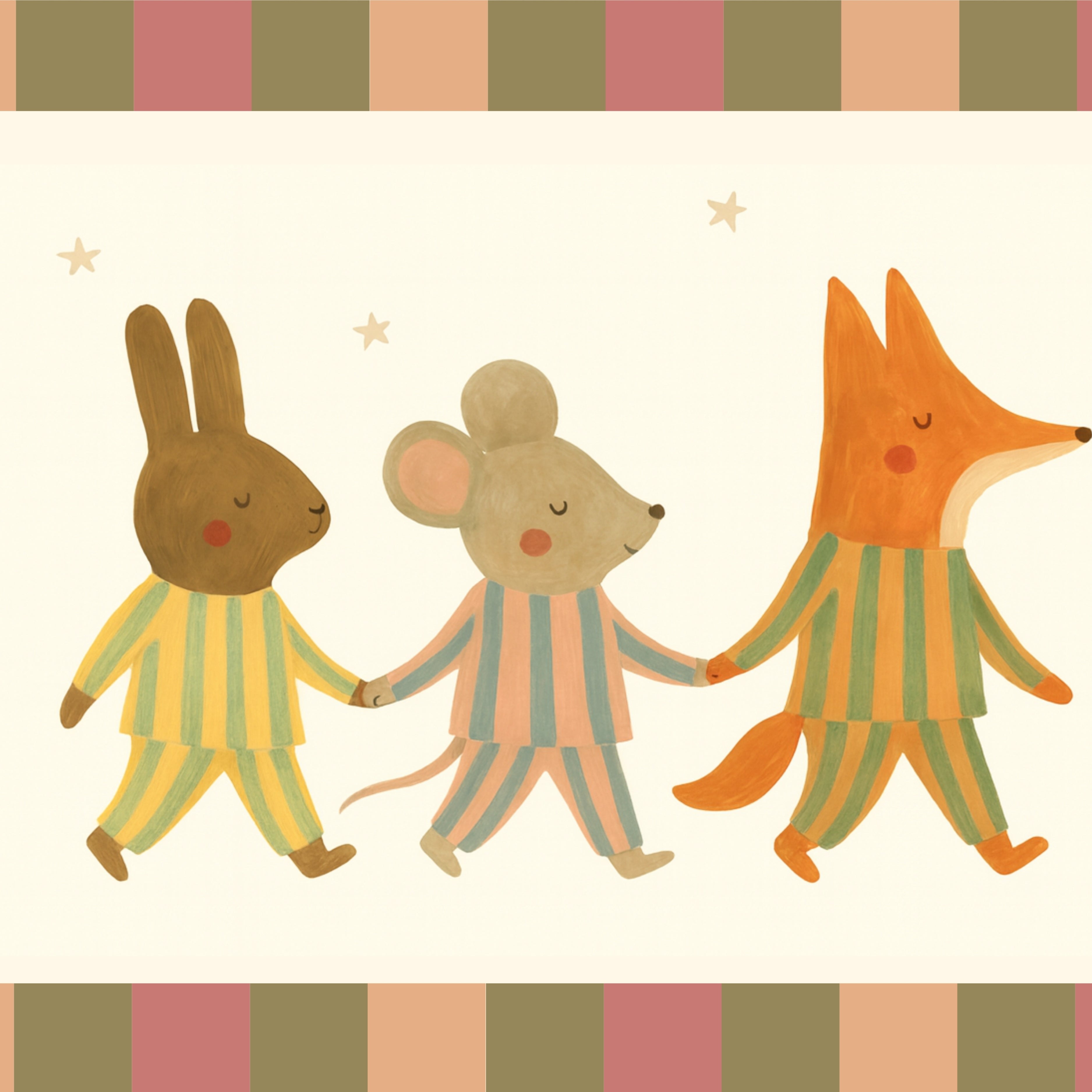 Woodland Friends Nursery Print,