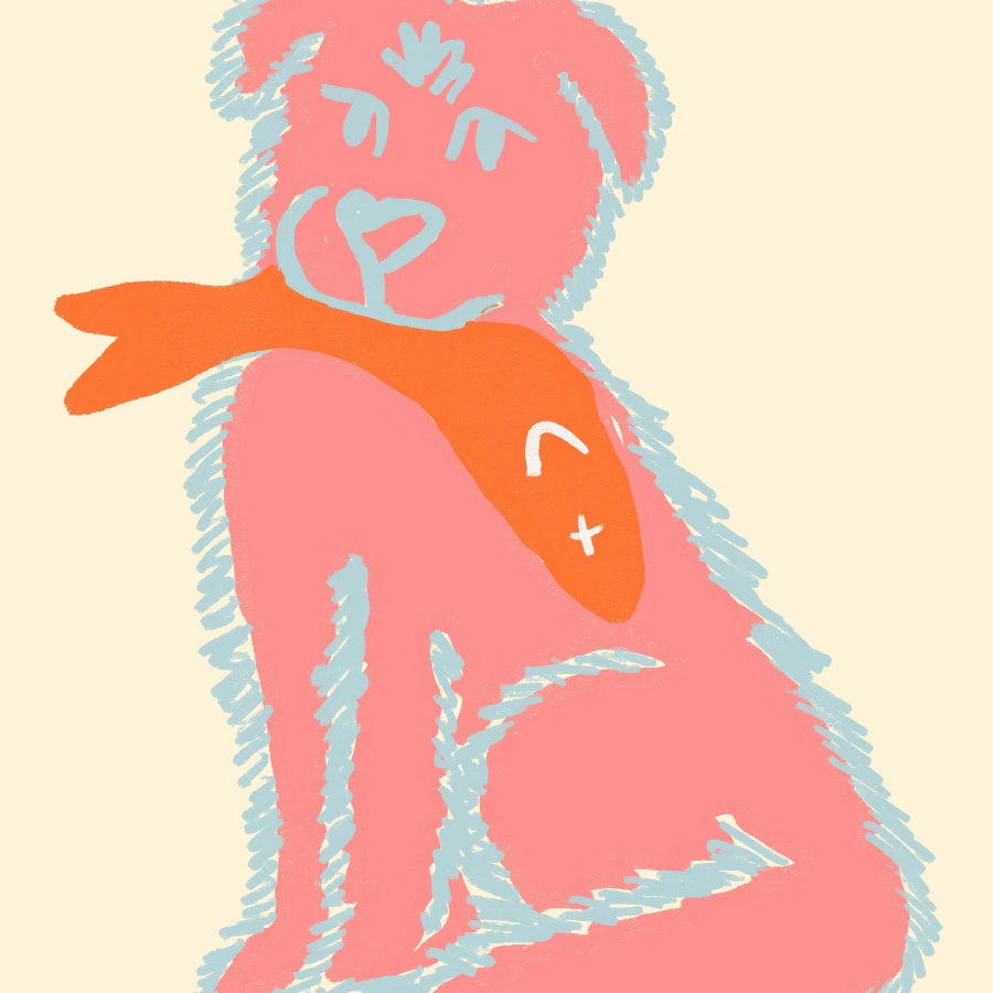 Divertente stampa pop di animali - Poster costiero audace