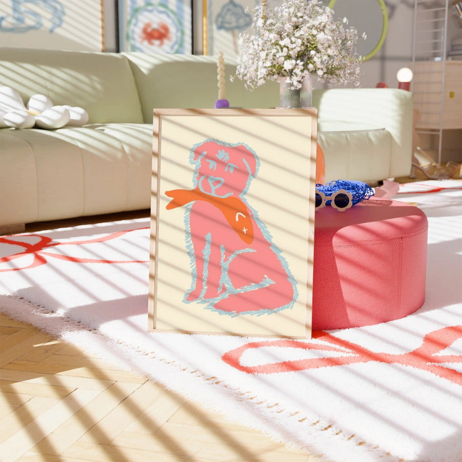 Divertente stampa pop di animali - Poster costiero audace