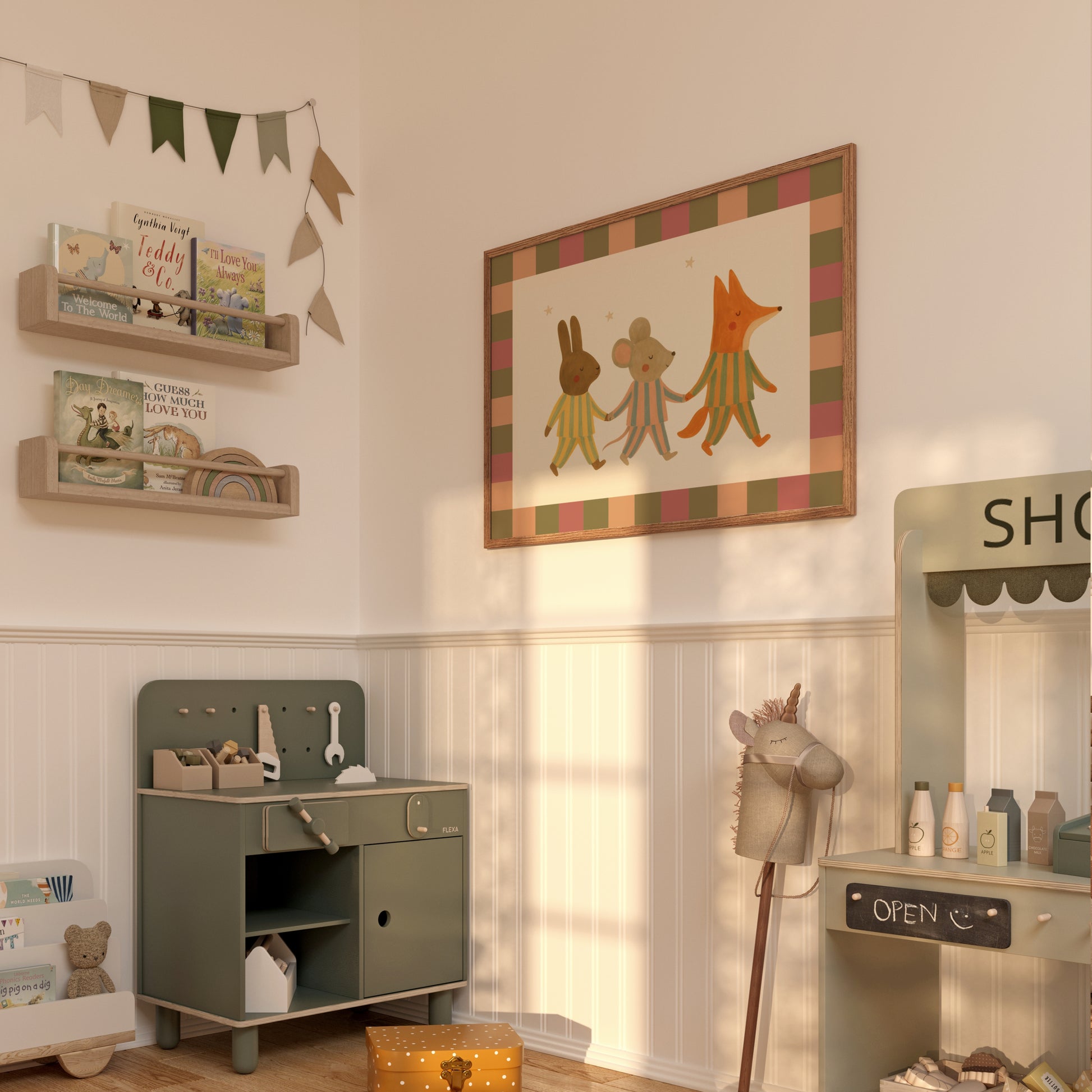 Woodland Friends Nursery Print,