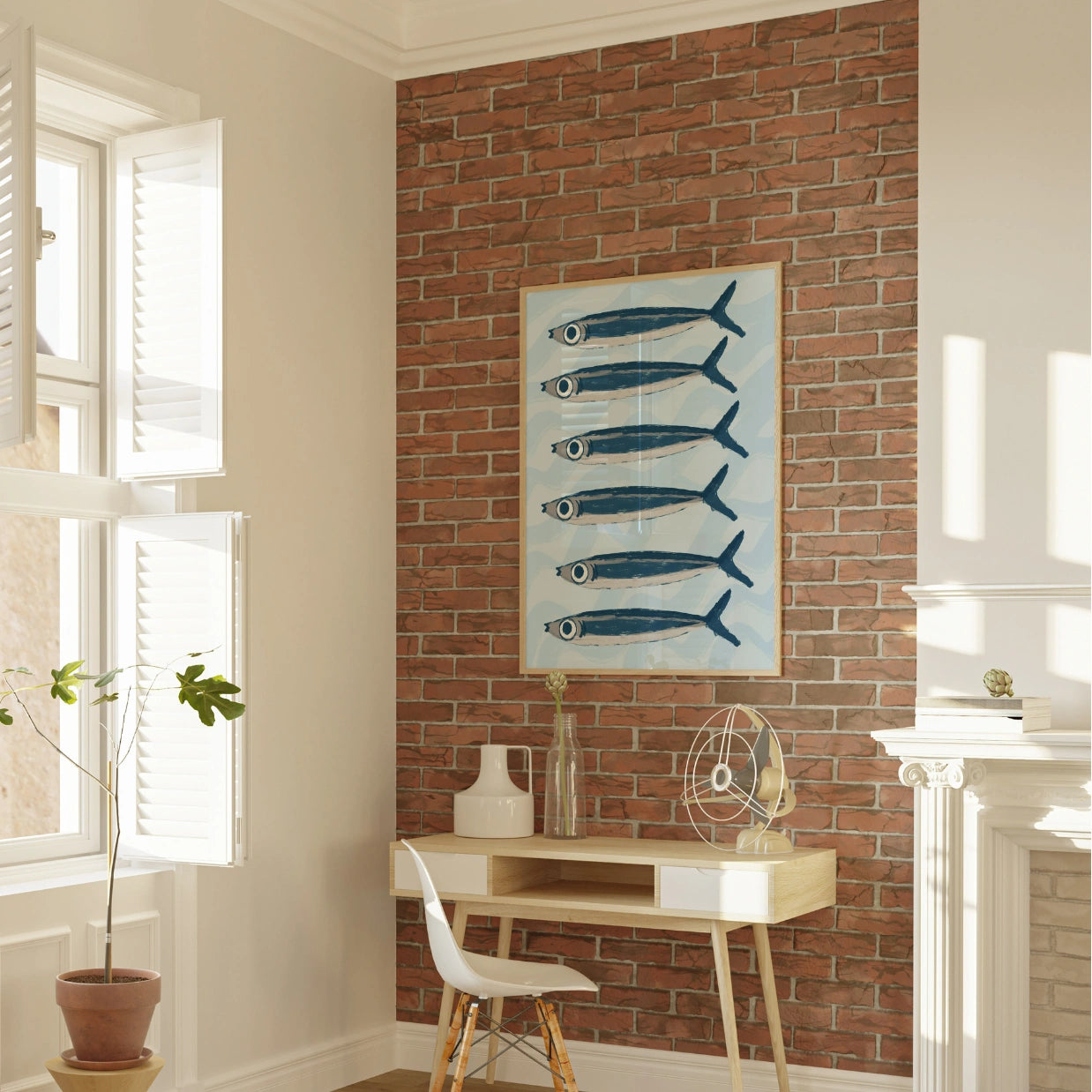 Sardines Summer Print – Trendy Coastal Wall Art