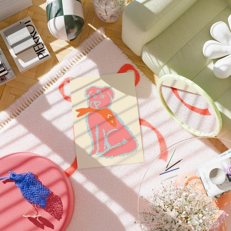 Divertente stampa pop di animali - Poster costiero audace