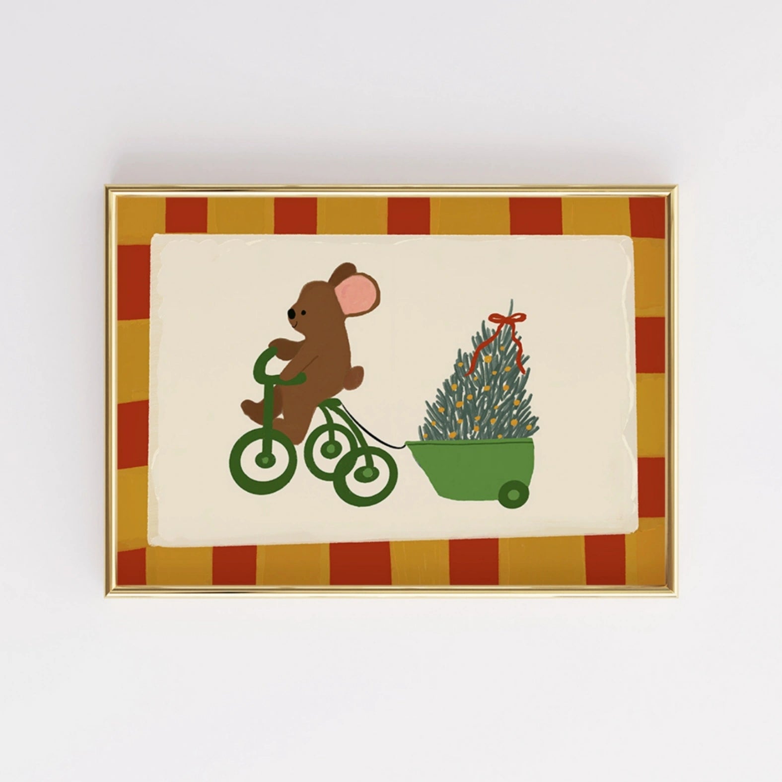 Mouse Christmas Nursery Print