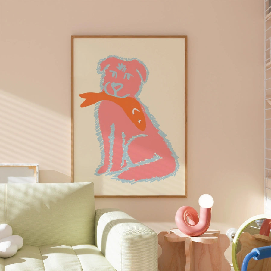 Divertente stampa pop di animali - Poster costiero audace