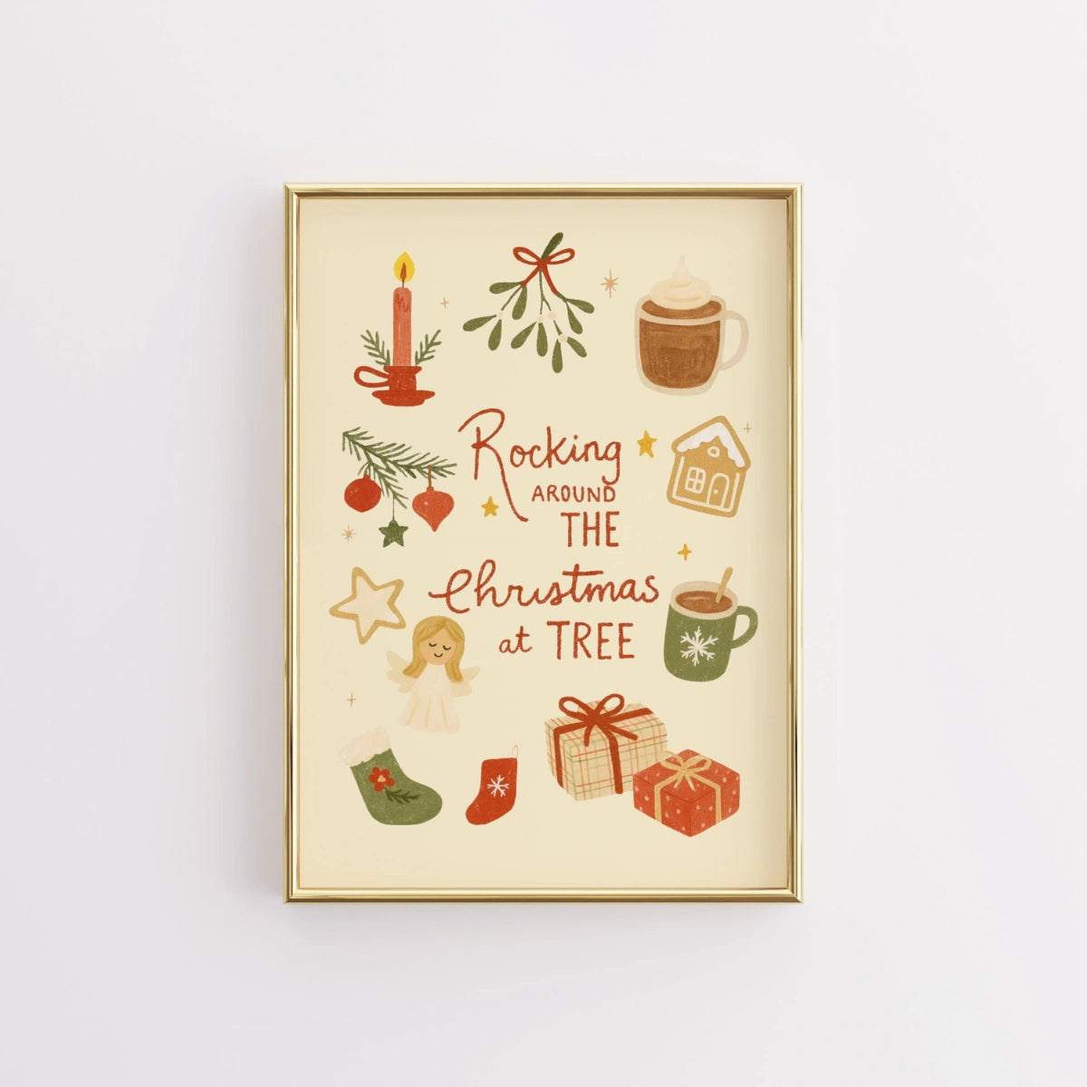 Rocking Around the Christmas Tree Print