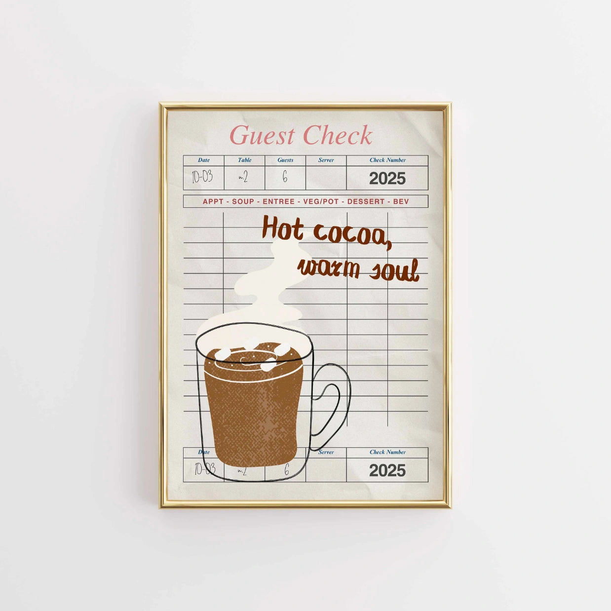 Hot Cocoa Warm Soul Poster