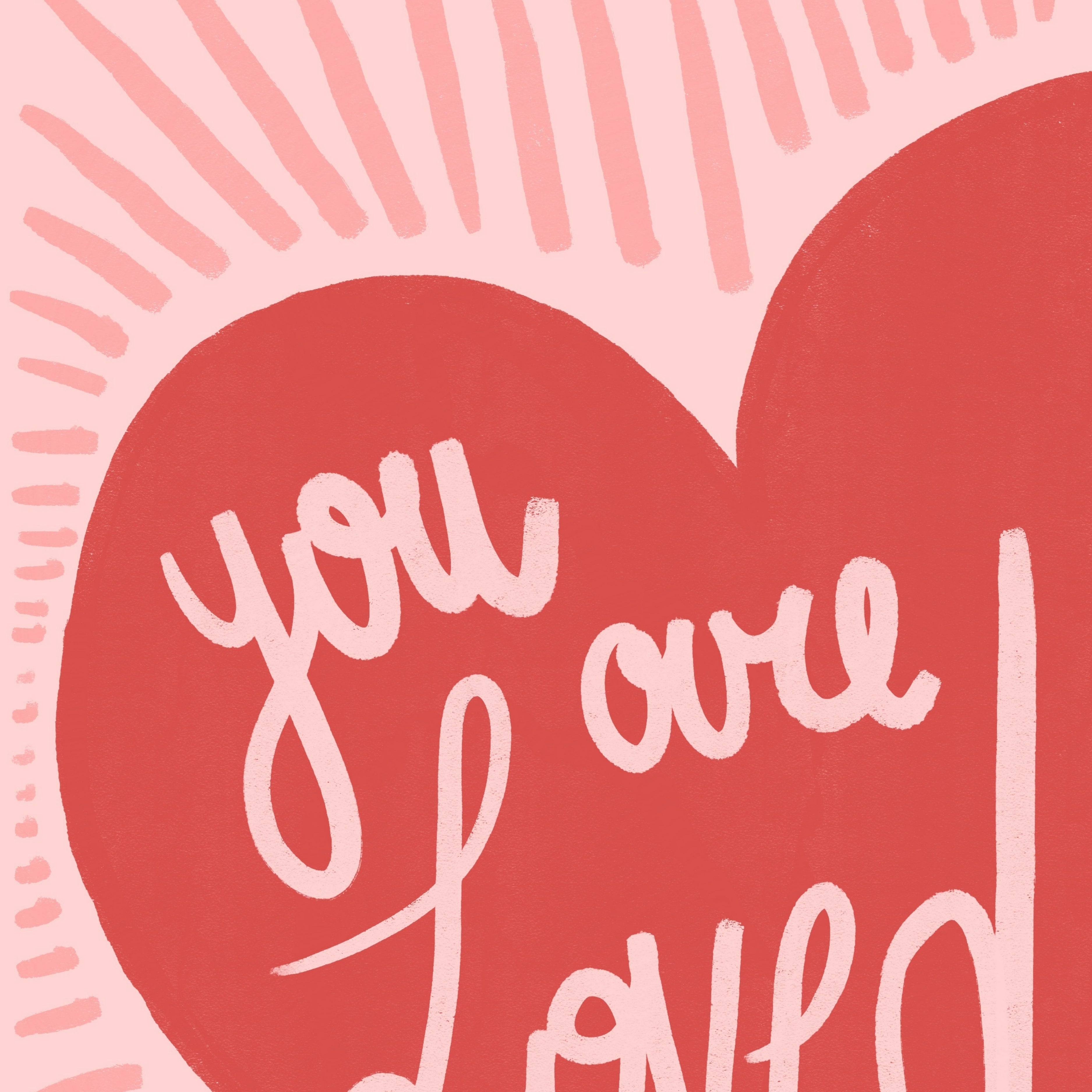 You Are Loved Wall Art – Christian Encouragement Print