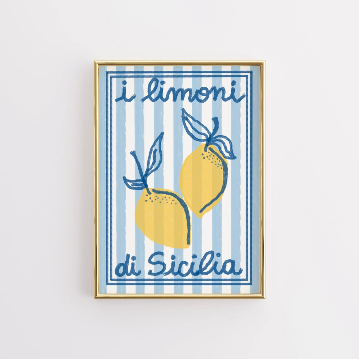 Italian Lemon Wall Art – Sicilian Kitchen Print