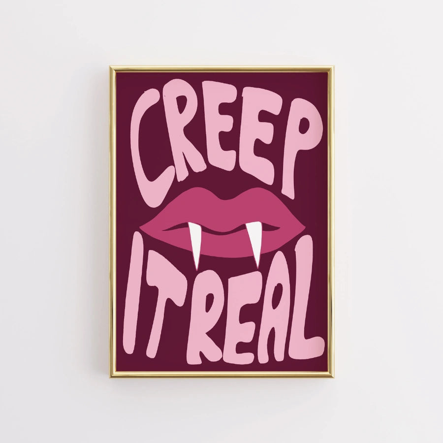 Vampire Lips Halloween Print – Creep It Real Wall Art