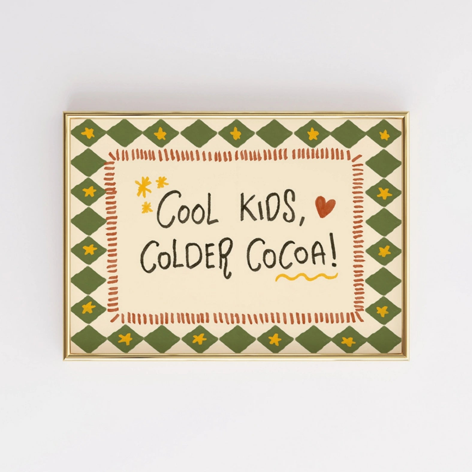 Cool Kids Colder Cocoa Christmas Print