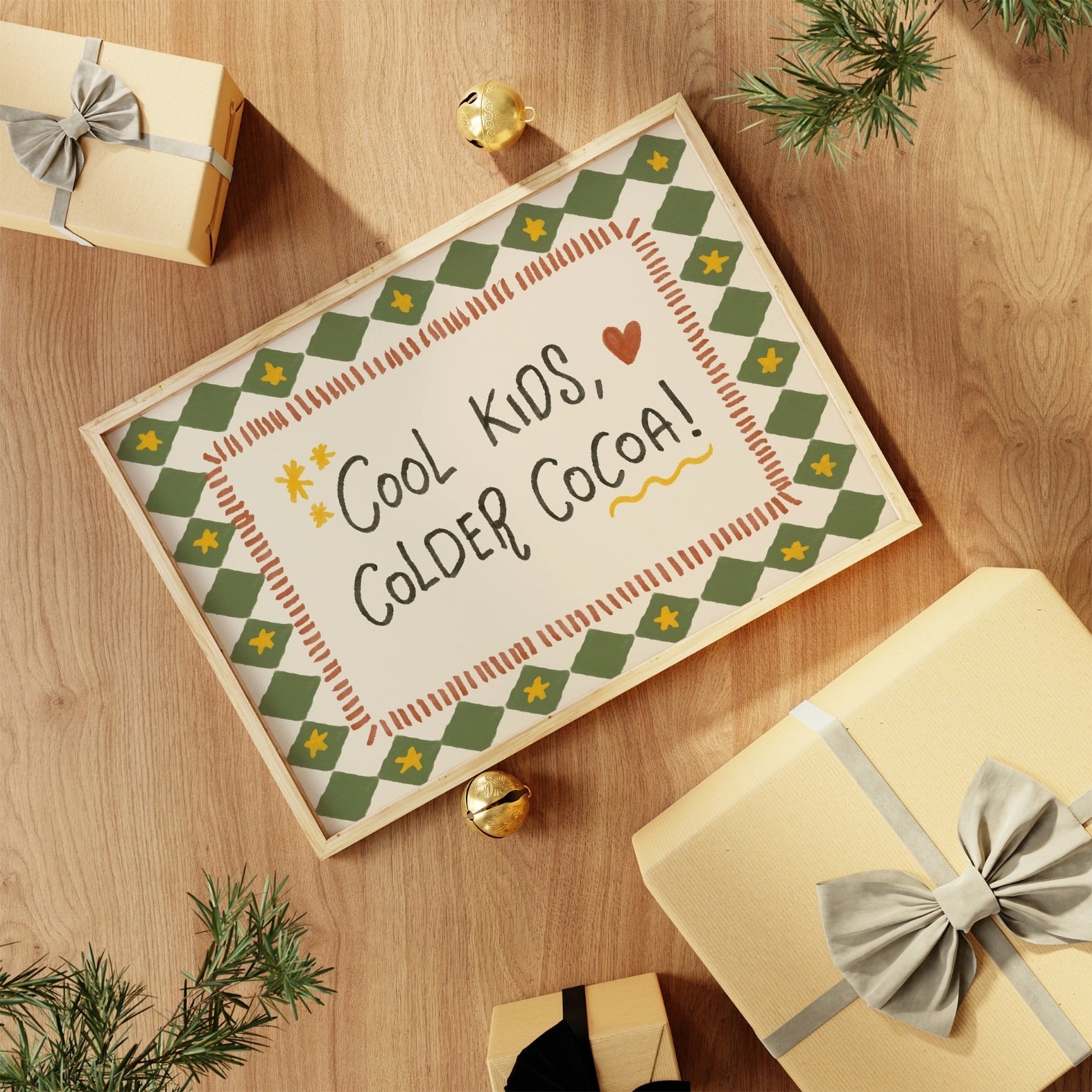 Cool Kids Colder Cocoa Christmas Print