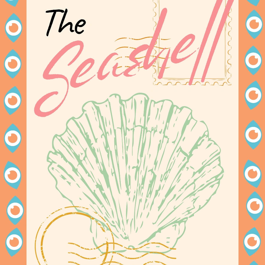 The Seashell Wall Art - Preppy Coastal Print