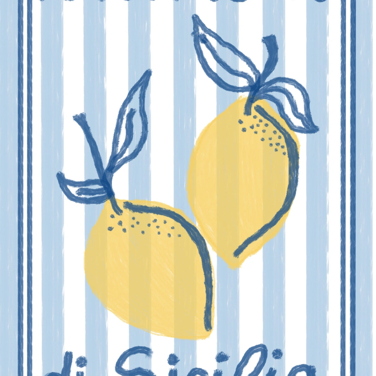 Italian Lemon Wall Art – Sicilian Kitchen Print