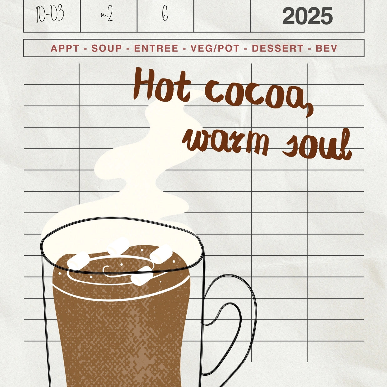 Hot Cocoa Warm Soul Poster