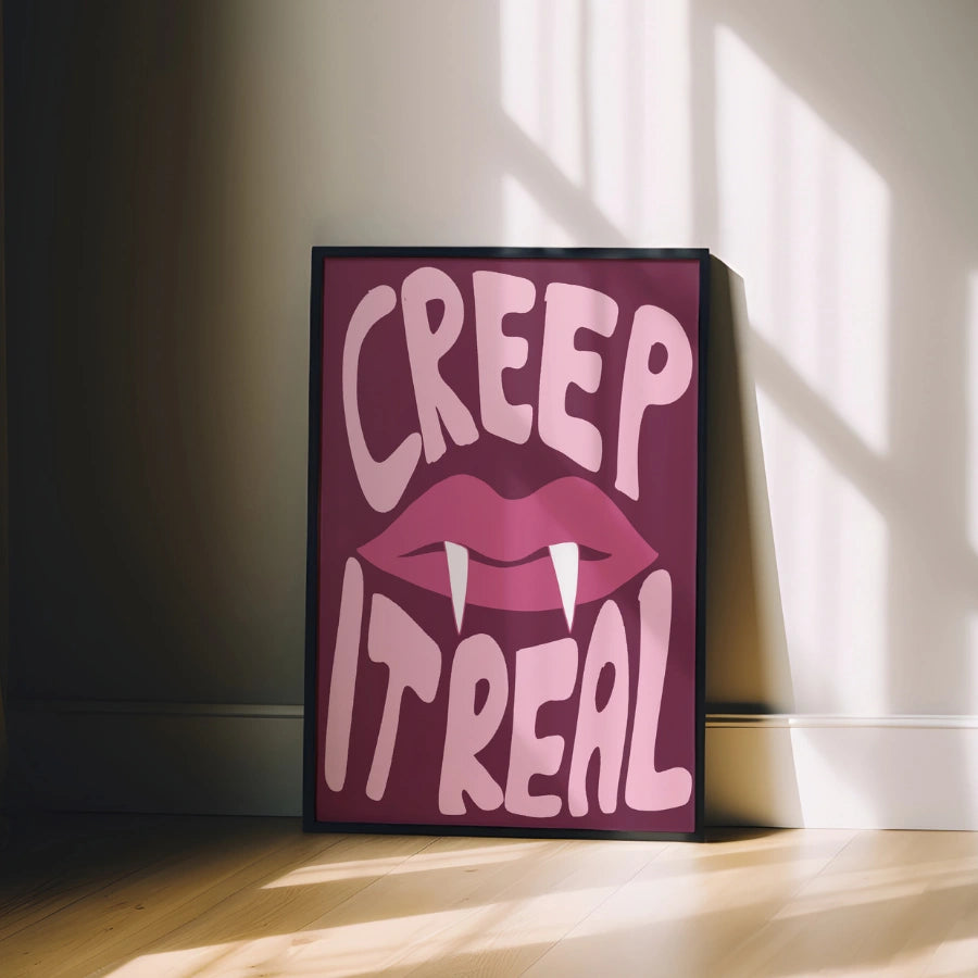 Vampire Lips Halloween Print – Creep It Real Wall Art