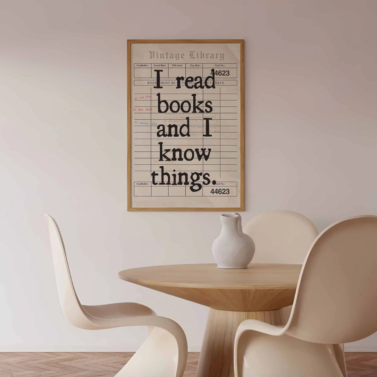 Stampa "Io leggo libri" - Divertente arte murale a tema libri