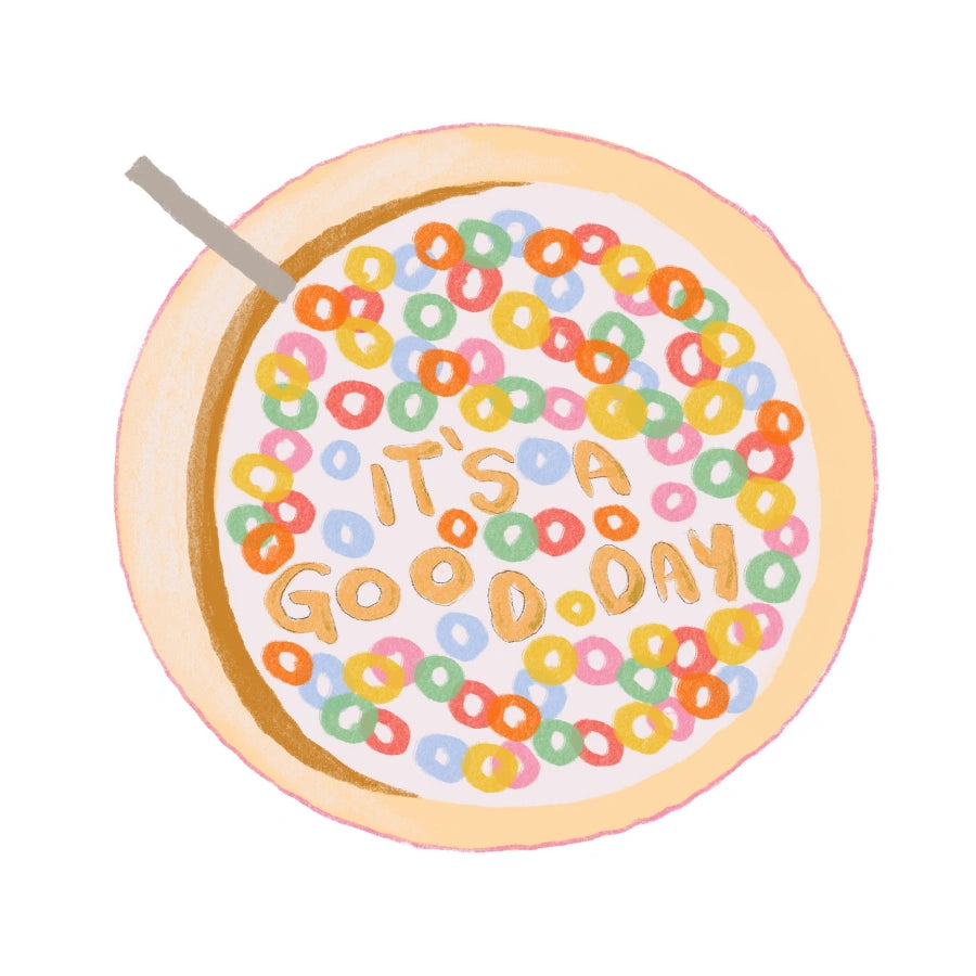 Cereal Bowl Wall Art – It’s a Good Day Print