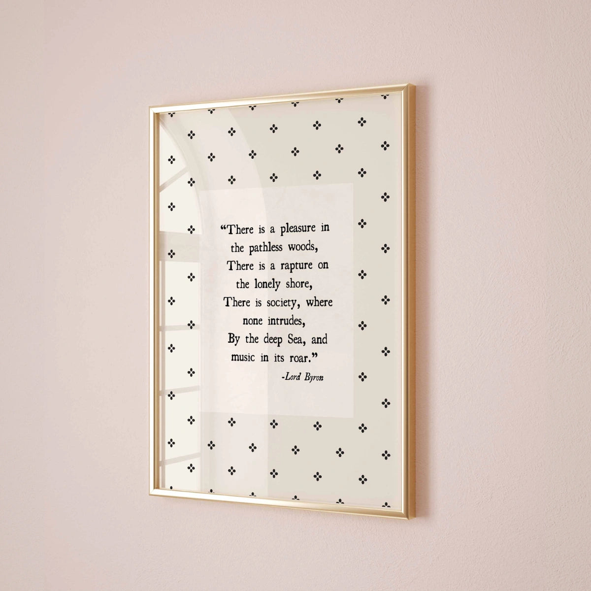 Lord Byron Zitat als Kunstdruck – Literarische Wandkunst