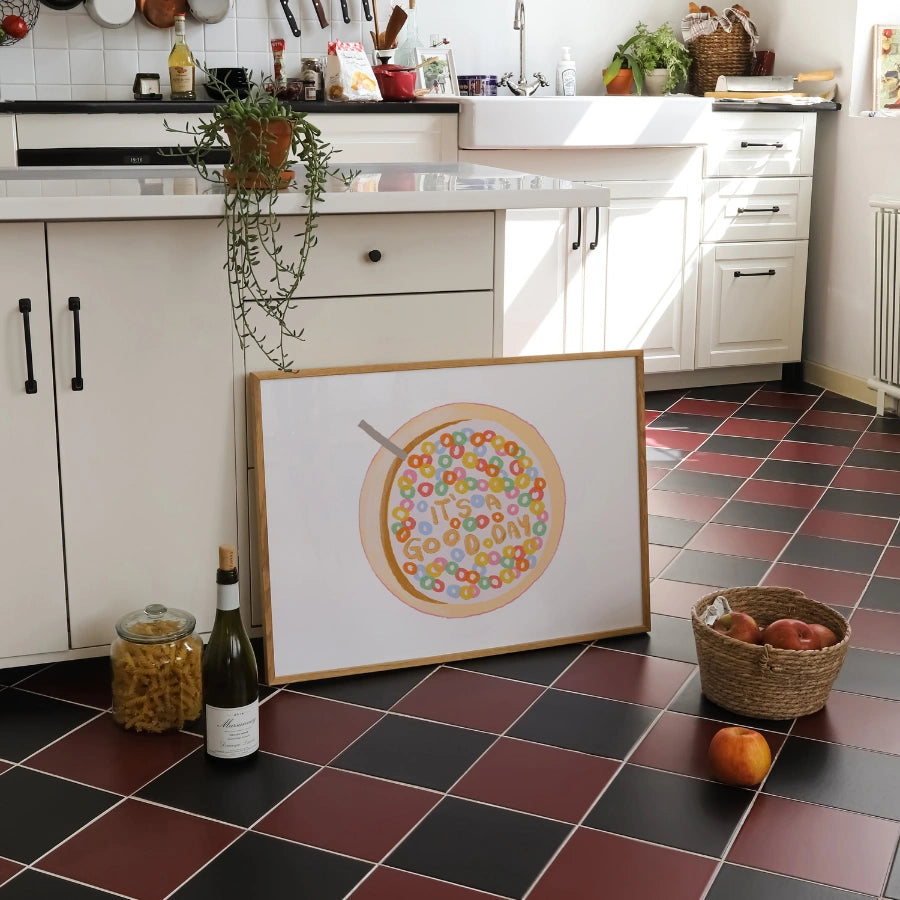 Cereal Bowl Wall Art – It’s a Good Day Print