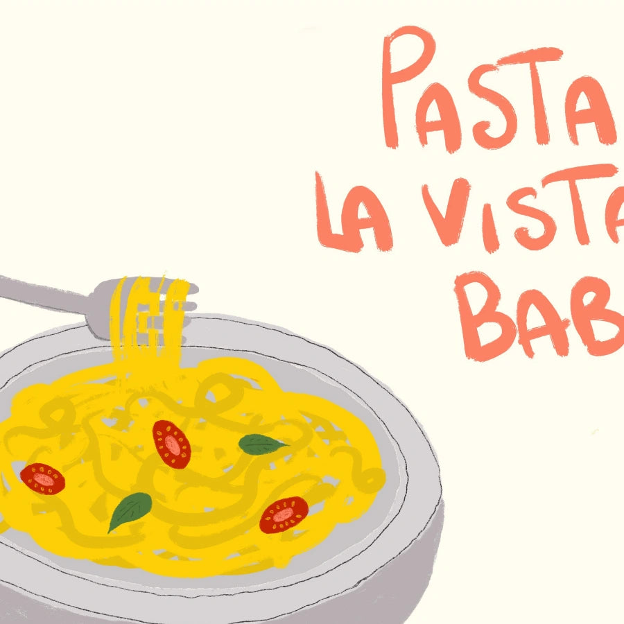 Pasta La Vista Baby Wall Art – Funny Kitchen Print