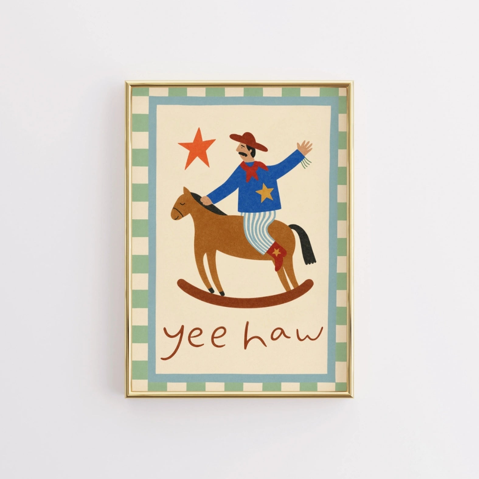 Cowboy Western Wall Art for Kids