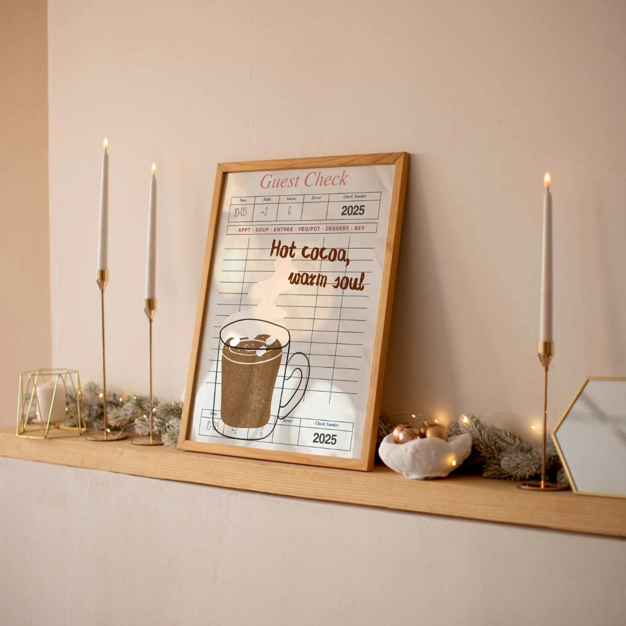 Poster „Heiße Schokolade – Warme Seele“