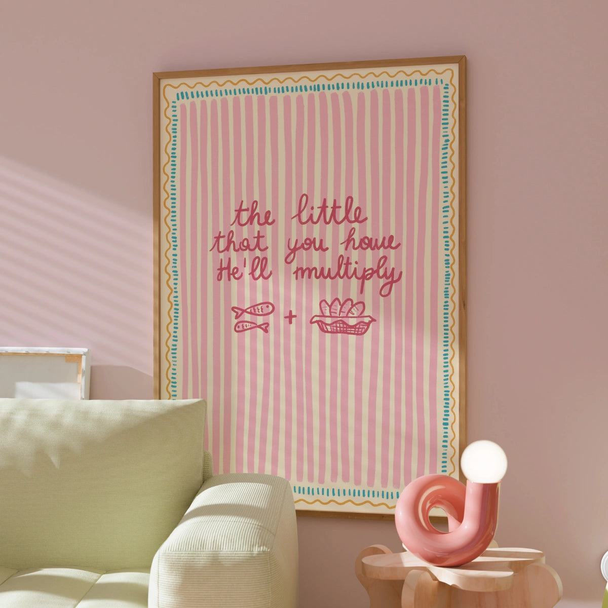 Stampa Moltiplica ciò che hai – Arte murale di incoraggiamento cristiano