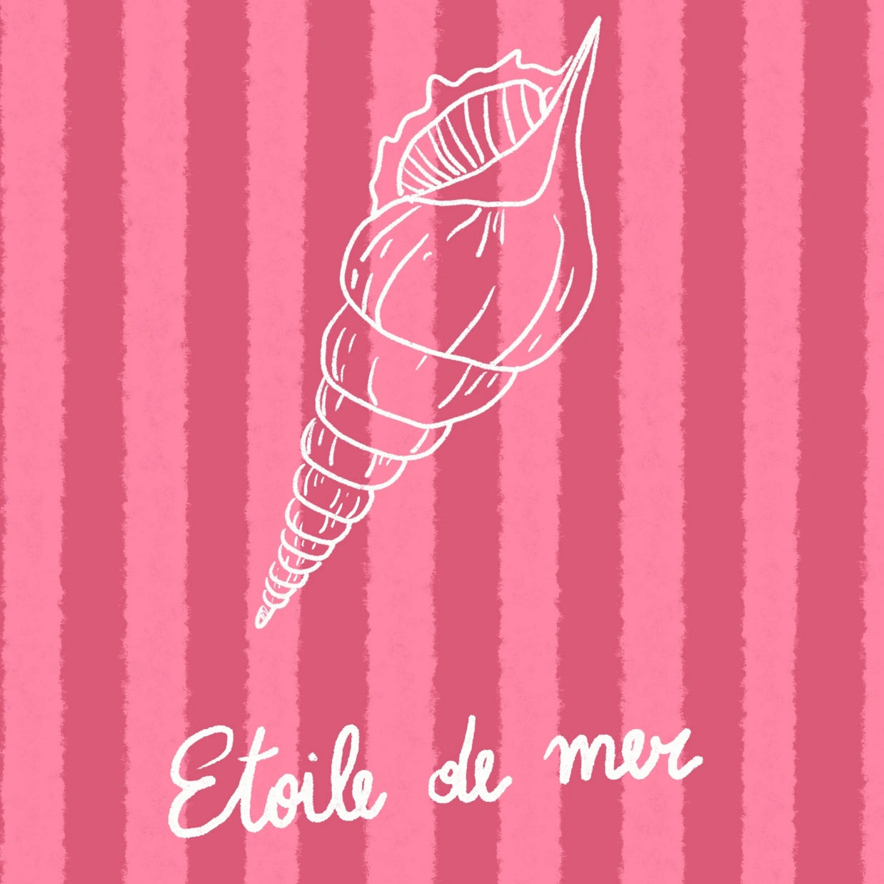 Étoile de Mer Print – Pink French Coastal Wall Art