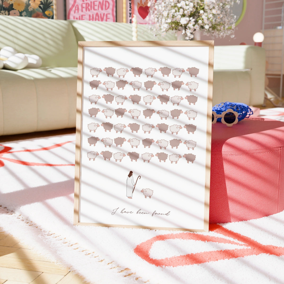 I Have Been Found Print – Lost Sheep Bible Verse Wall Art