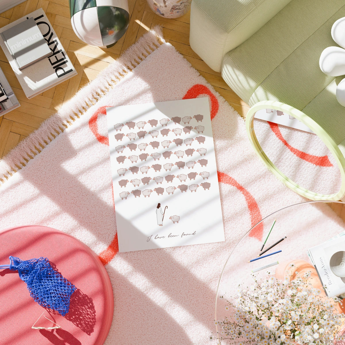 I Have Been Found Print – Lost Sheep Bible Verse Wall Art