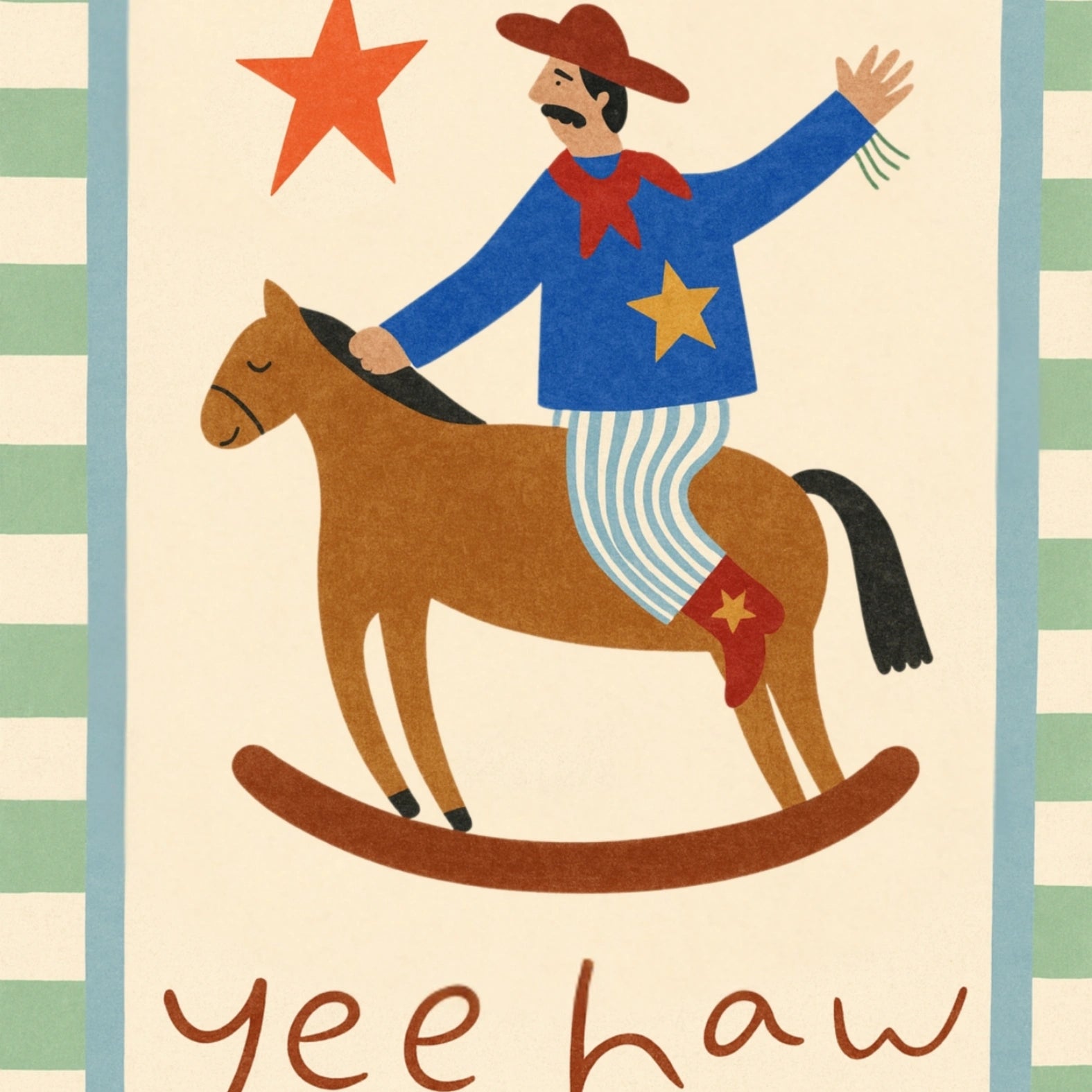 Cowboy Western Wall Art for Kids