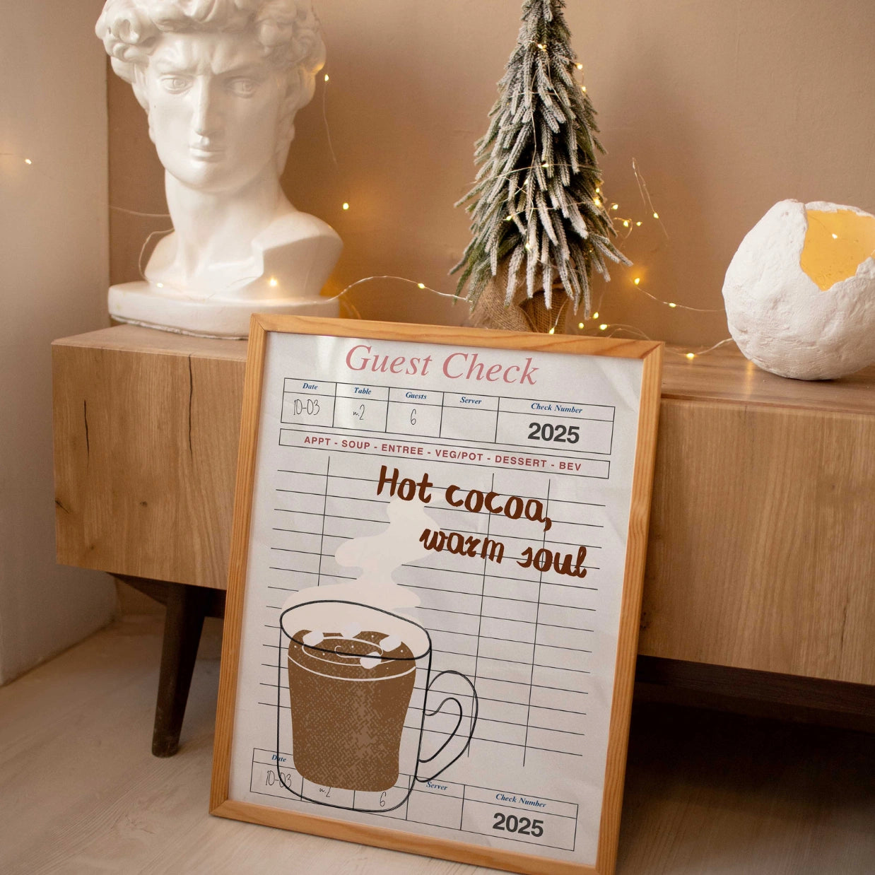 Poster „Heiße Schokolade – Warme Seele“