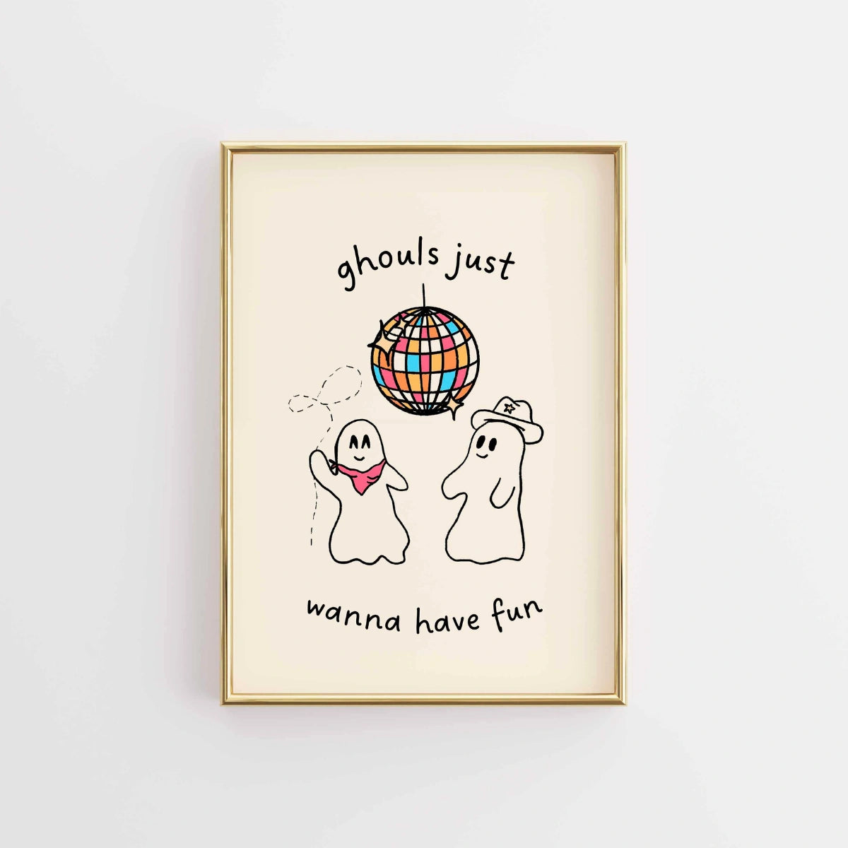 Ghouls Halloween Print – Funny Quote