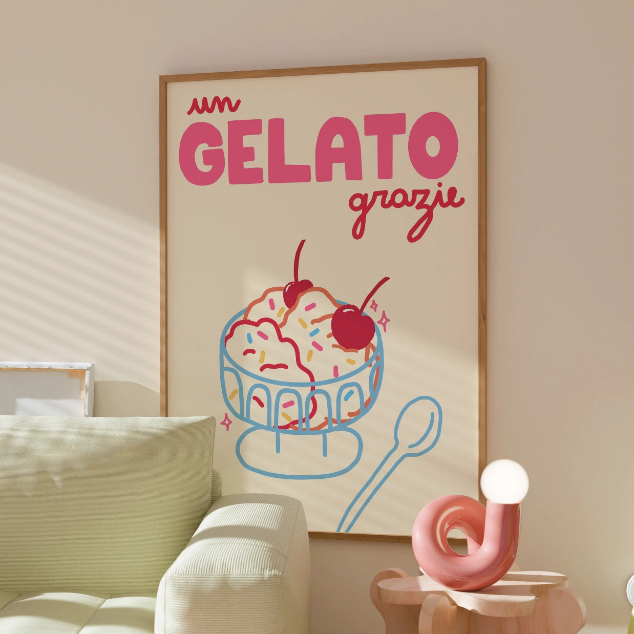 Gelato Poster – Italian Ice Cream Wall Art Print