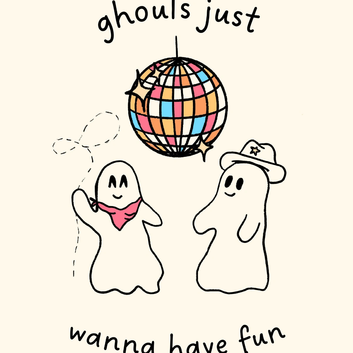 Ghouls Halloween Print – Funny Quote