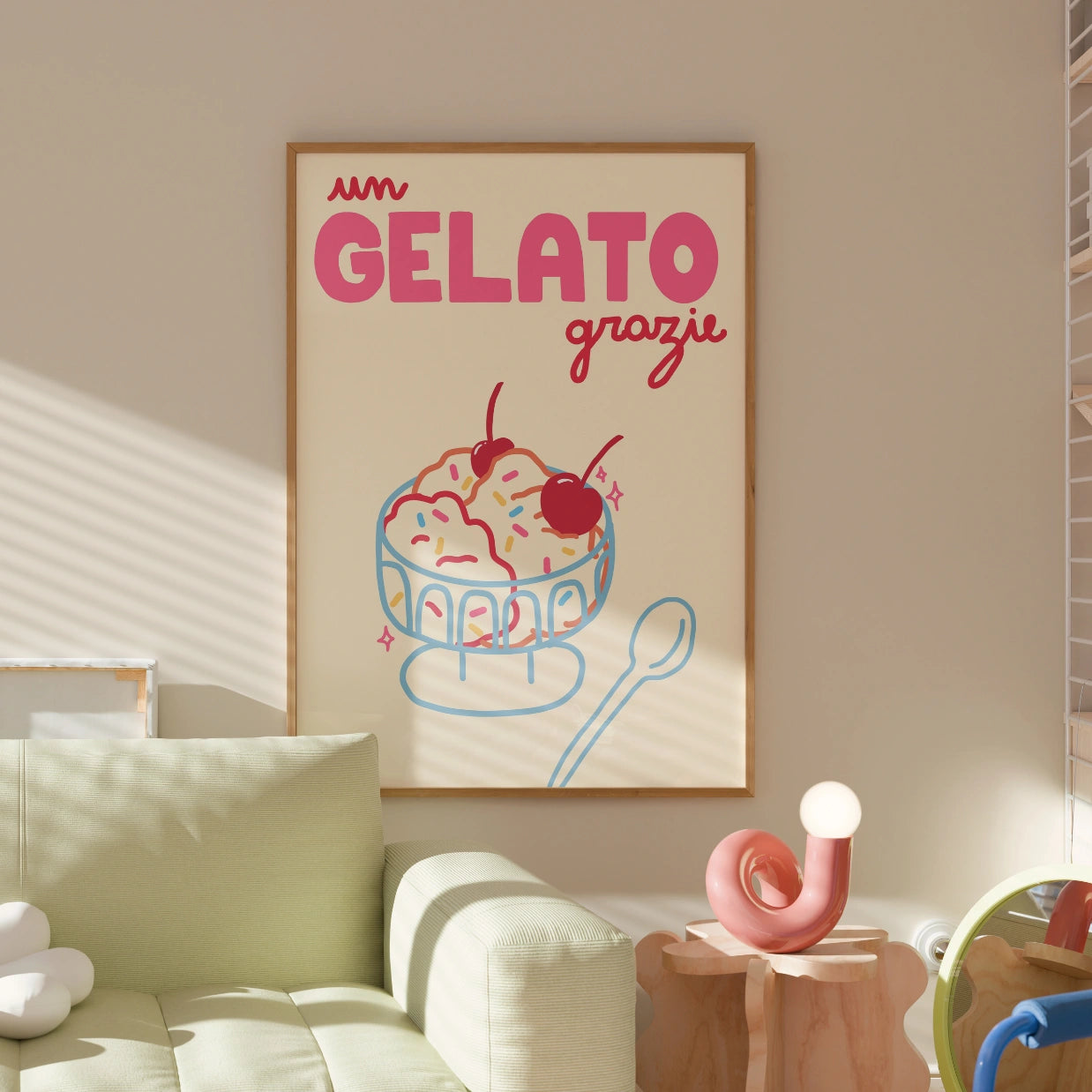 Gelato Poster – Italian Ice Cream Wall Art Print