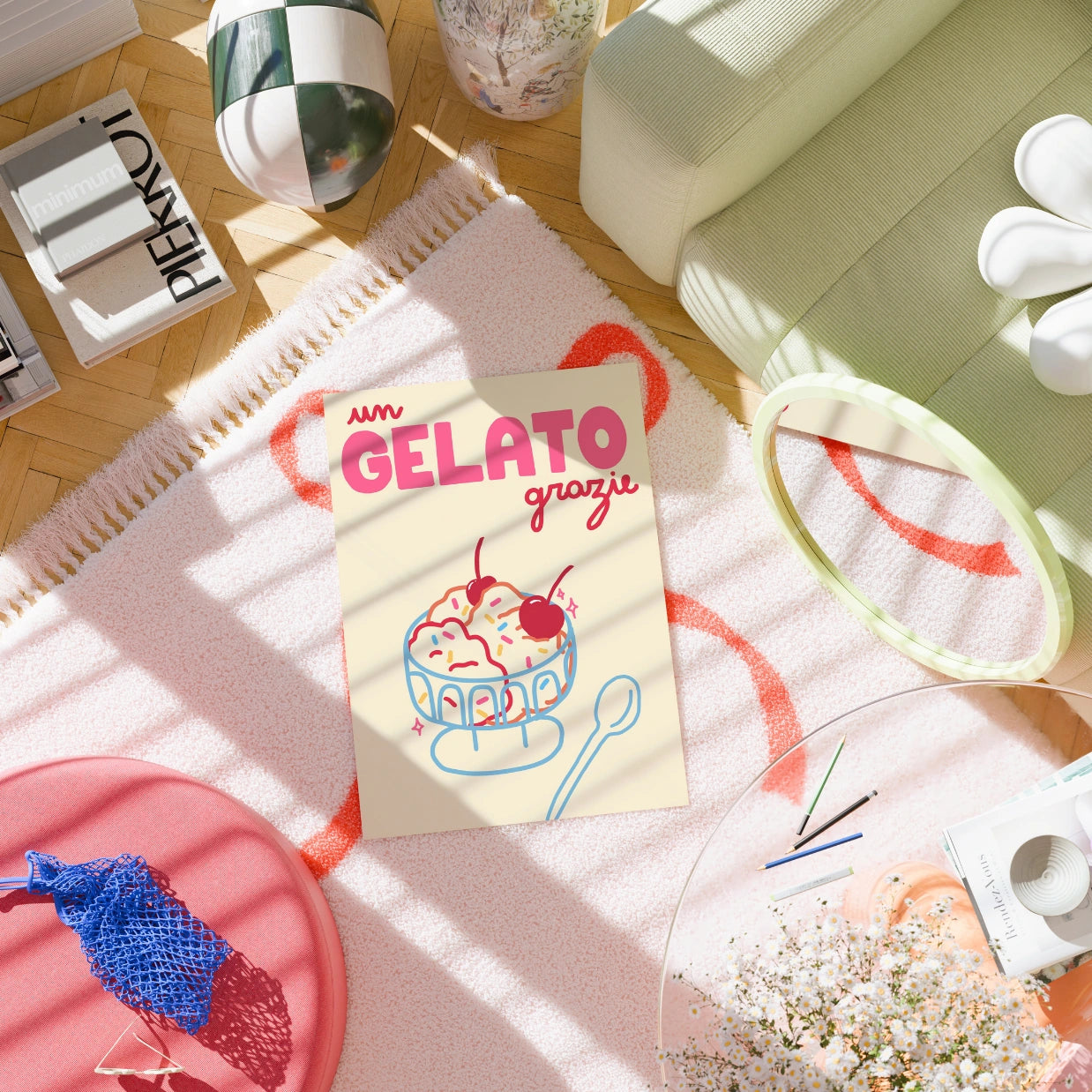 Gelato Poster – Italian Ice Cream Wall Art Print