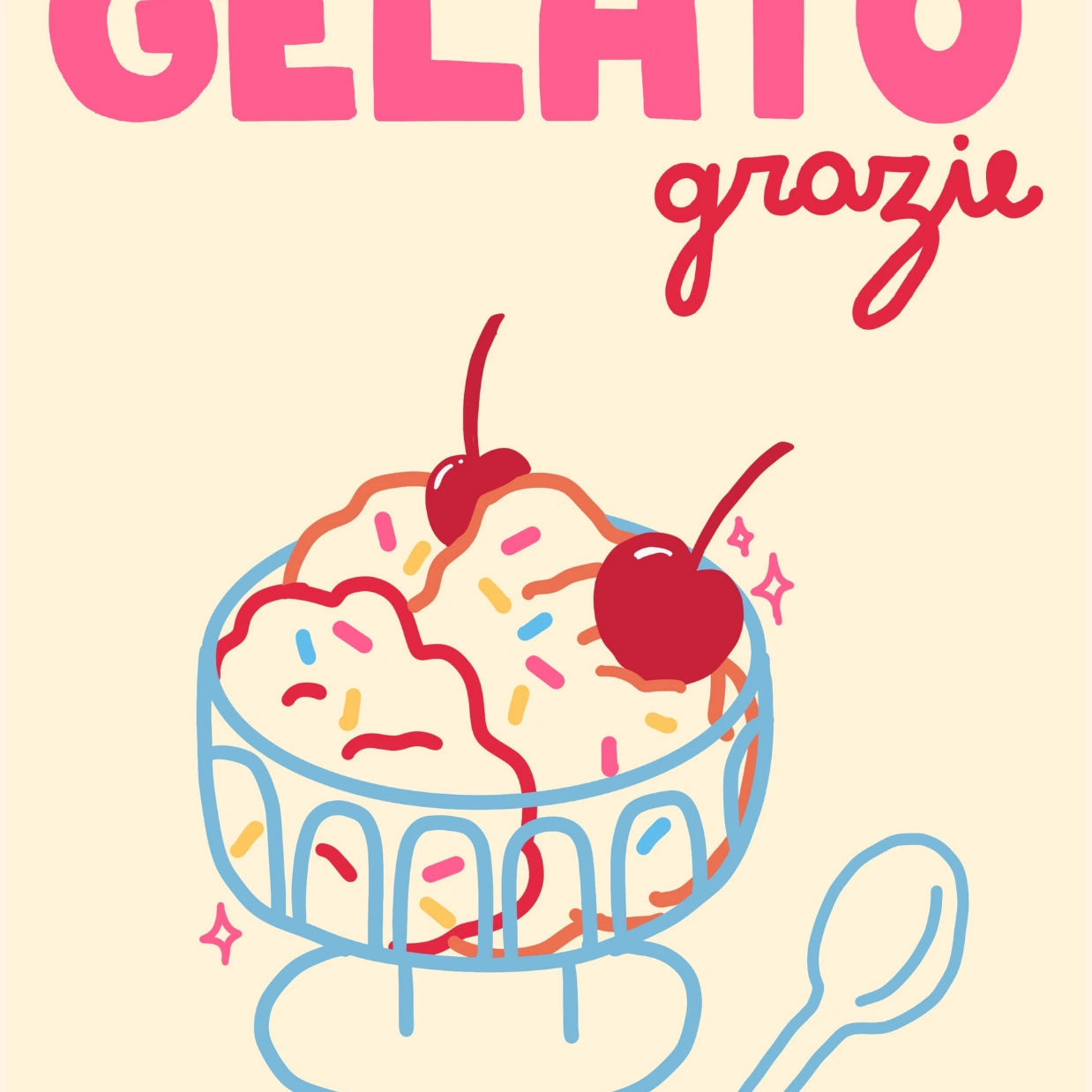 Gelato Poster – Italian Ice Cream Wall Art Print