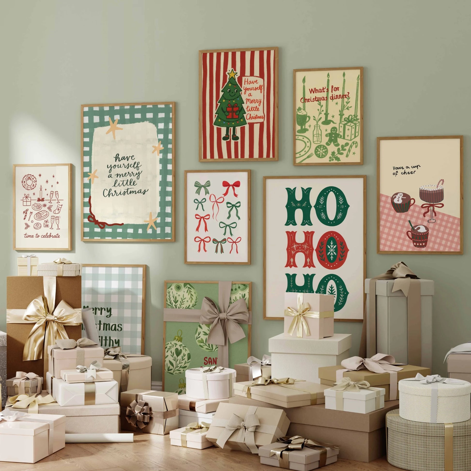 Handmade Whole Christmas Decor, over 590 prints