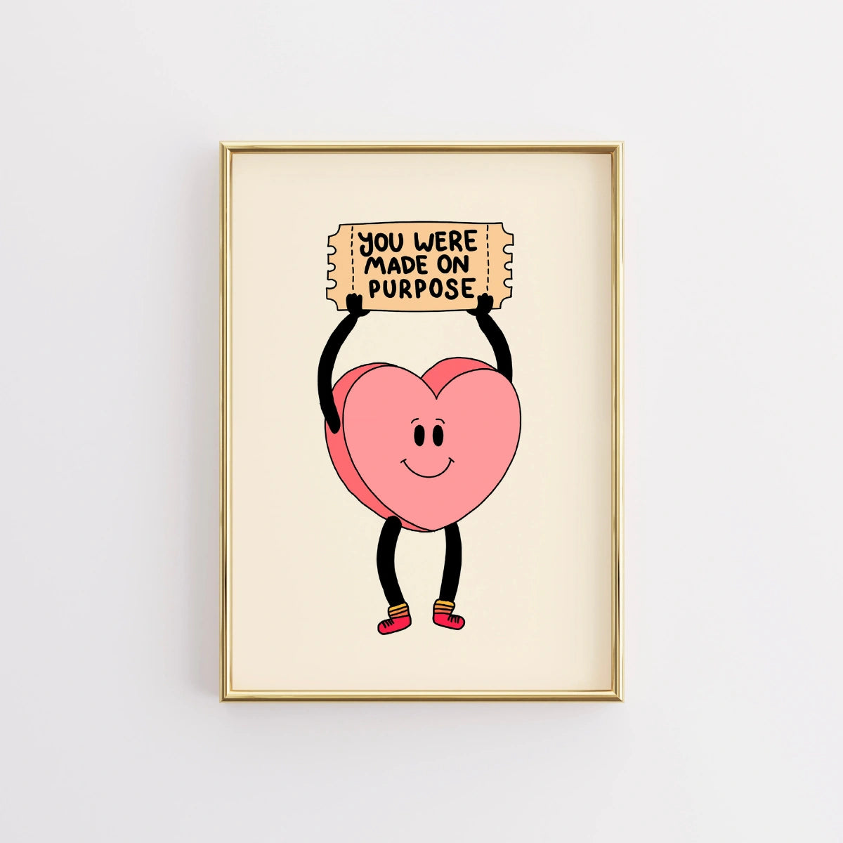 You Were Made On Purpose Print – Christian Encouragement Wall Art