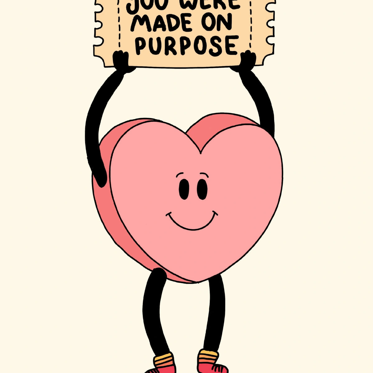 You Were Made On Purpose Print – Christian Encouragement Wall Art